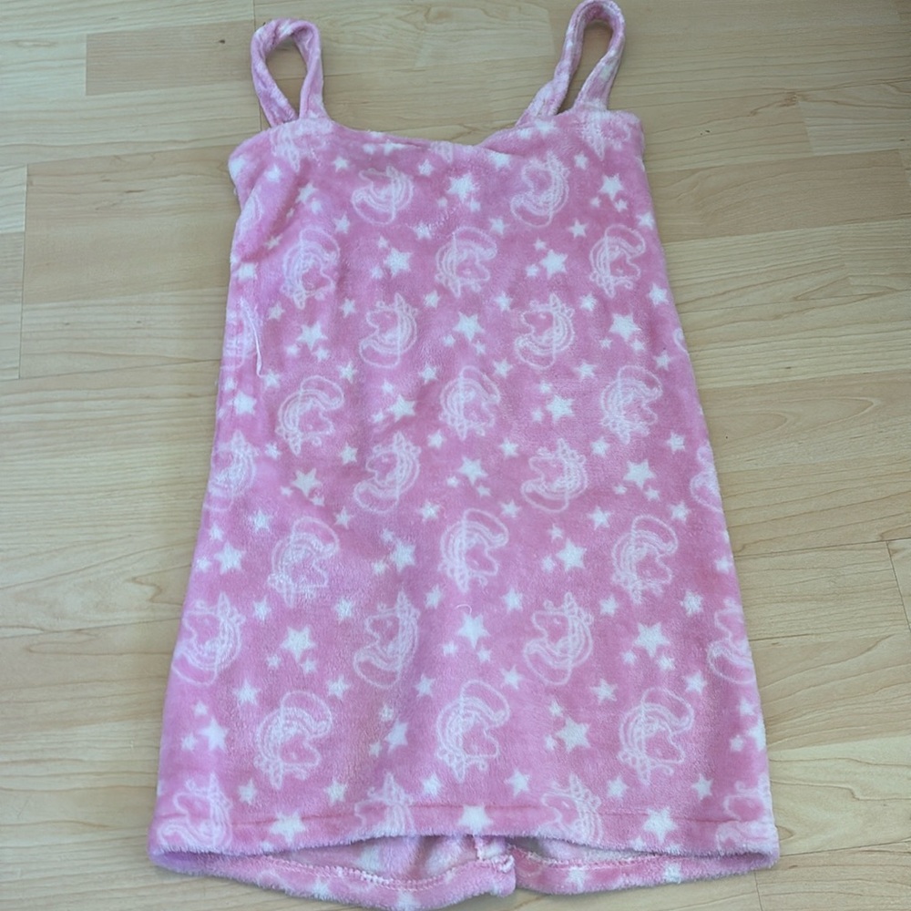 Kids pink sparkle bathrobe